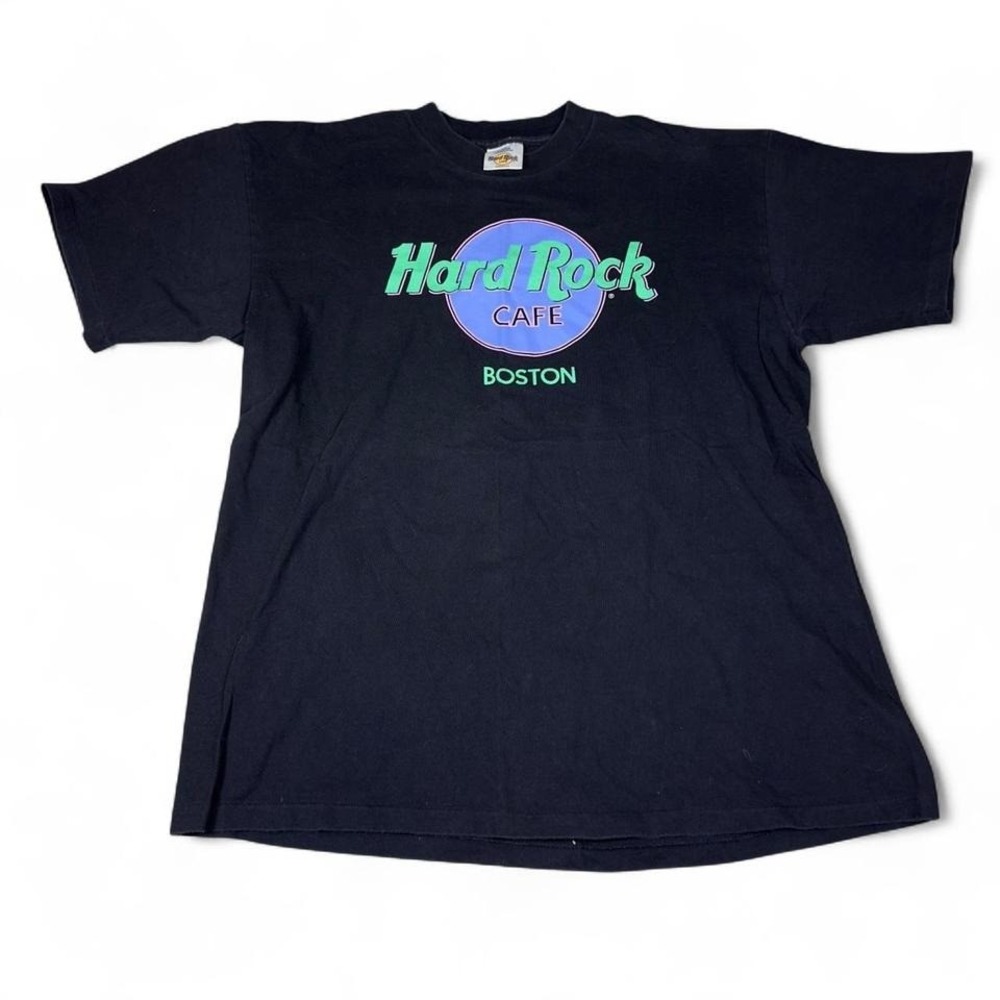 Hard Rock Cafe Boston Graphic T Shirt Mens XL Made in USA
